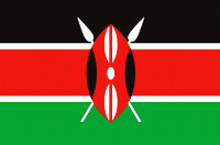 Кения. Флаг.